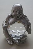 Buddha Figurine with 30mm Swarovski Crystal
